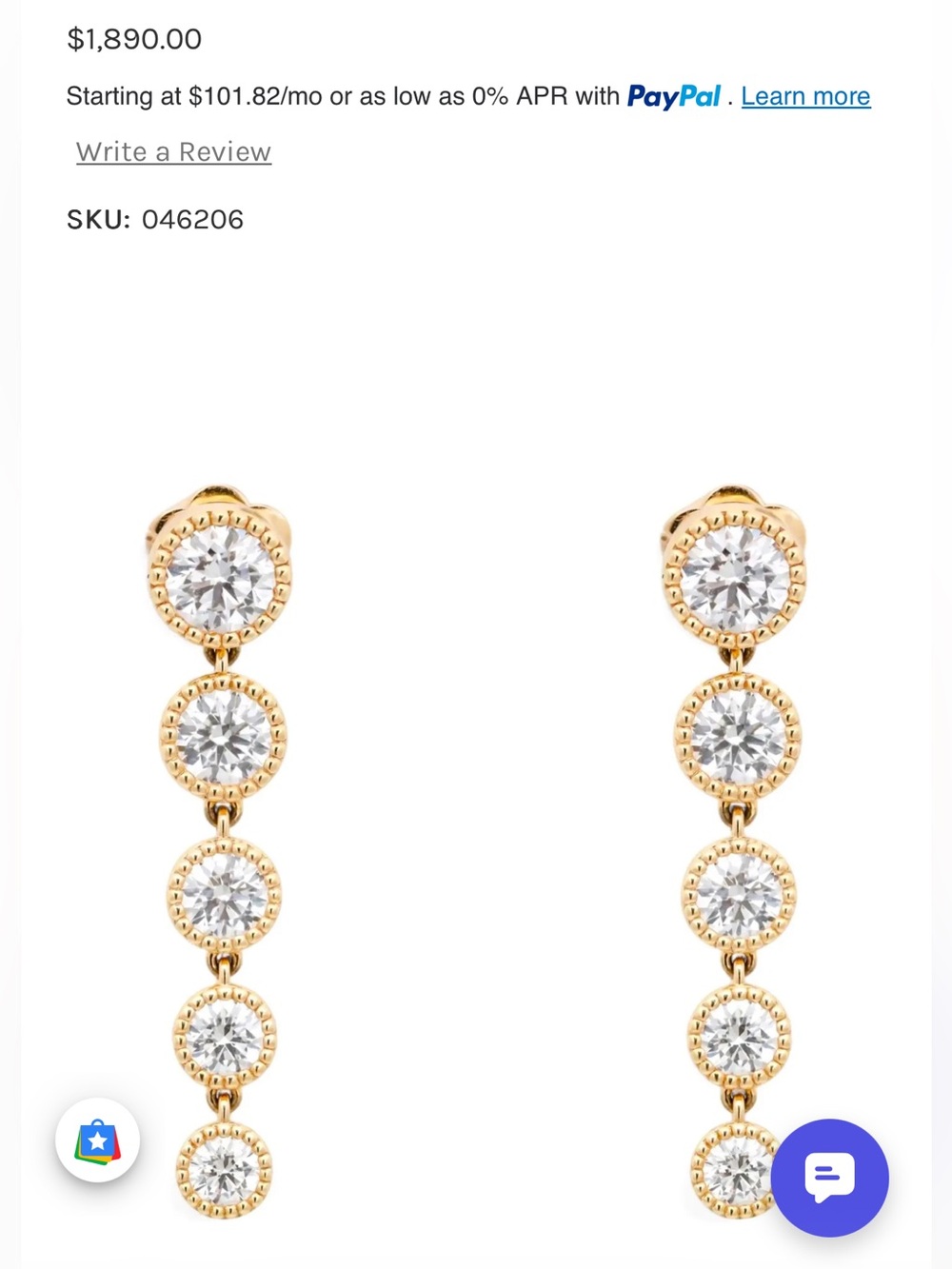 Rachel Koen - Round Cut Lab Grown Diamond Drop Earrings 2.80Ctw 14K Yellow Gold